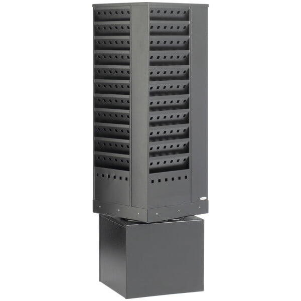 44-Pocket Steel Rotary Magazine Rack