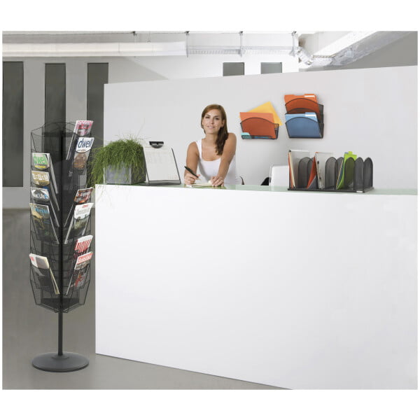 Onyx™ Rotating Mesh Magazine Stand