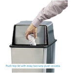 Stainless Steel Push-Top Lid for 36-Gal. Base
