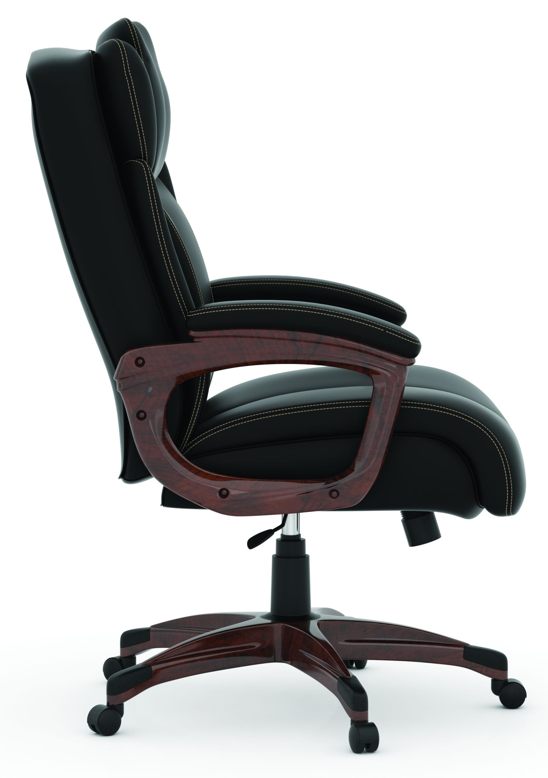 Executive High Back with Plastic Wooden Arms and Base